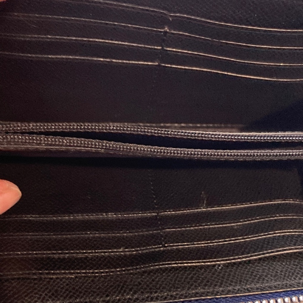 Coach Midnight Blue Leather Wallet Excellent Condition, Genuine Leather - Picture 5 of 11